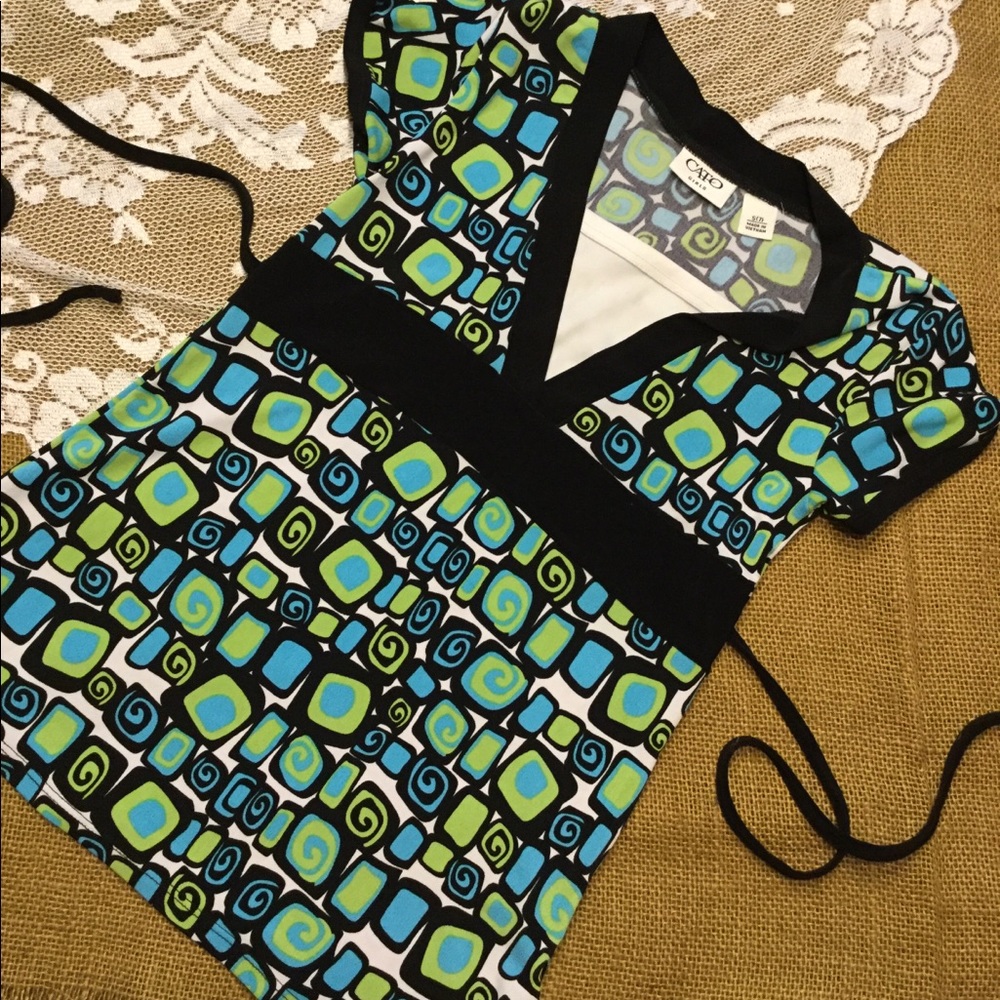 Girls split top, tie waist